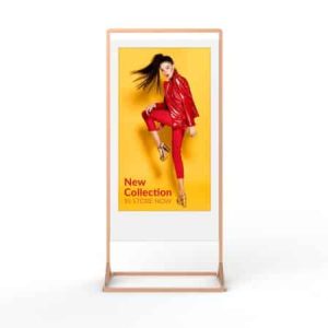 Superslim Freestanding Double-Sided Digital Posters - White Background Image (6)